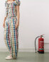 Фото #4 товара Reclaimed Vintage barrel leg trouser in multi gingham