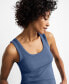 ფოტო #3 პროდუქტის Women's Ribbed Modal Sleep Tank Top XS-3X, Created for Macy's