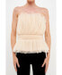 Фото #1 товара Women's Strapless Tulle Banded Top