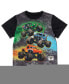 Toddler Boys Pullover Pajama Shirt and Shorts Sleep Set to Grave Digger El Toro Loco Megalodon Черный, 3T - фото #5