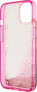 Guess Etui Guess GUHCP14SLC4PSGP Apple iPhone 14 różowy/pink hardcase Liquid Glitter 4G Transculent