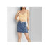 Women's Seamed Denim Mini Skirt - Wild Fable™ Blue Size 10