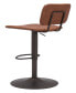 43" Steel, Polyurethane Holden Adjustable Bar Chair