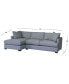 Фото #11 товара Nightford 111" 2-Pc. Fabric Chaise Sectional, Created for Macy's