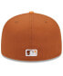 Men's Brown/Orange Detroit Tigers Spring Color Basic Two-Tone 59FIFTY Fitted Hat Brown, Orange, 7 1/4 - фото #2