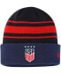 ფოტო #2 პროდუქტის Men's Navy USWNT Team Cuffed Knit Hat