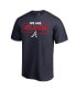 Фото #1 товара Men's Navy Atlanta Braves We Are Icon T-shirt