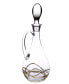 Фото #1 товара Vivid Wine Decanter With Handle- 14K Gold Swirl Design