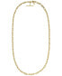 ფოტო #1 პროდუქტის Heritage D-Link Gold-Tone Brass Anchor Chain Necklace