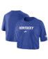 Фото #1 товара Women's Royal Kentucky Wildcats Wordmark Cropped T-shirt