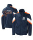 Фото #1 товара Men's Navy Detroit Tigers Earned Run Full-Zip Jacket