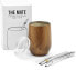 Фото #2 товара Balibetov Modern Yerba Mate Gourd Set (Mate Cup), Double-walled 18/8 Stainless Steel, Contains Two Bombillas And A Cleaning Brush