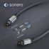 Фото #3 товара Sonero Optical Audio Cable 2.0m - TOSLINK - Male - TOSLINK - Male - 2 m - Black
