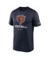 Фото #2 товара Men's Navy Chicago Bears Infographic Performance T-shirt