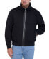 Men's Faux Suede Bomber with Sherpa Stand Collar Черный, M - фото #4