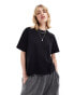 Фото #3 товара Weekday Perfect cotton relaxed t-shirt in black