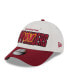 ფოტო #4 პროდუქტის Men's Stone, Burgundy Washington Commanders 2023 NFL Draft 9FORTY Adjustable Hat