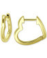 ფოტო #2 პროდუქტის Heart Huggie Hoop Earrings, xmm, Created for Macy's