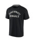 Фото #2 товара Men's and Women's Black Cincinnati Bengals Super Soft Short Sleeve T-shirt