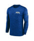 Фото #3 товара Men's Royal Los Angeles Rams Velocity Athletic Stack Performance Long Sleeve T-shirt