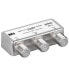Фото #1 товара Goobay DiSEqC Switch 2x1 - Cable splitter - 950 - 2400 MHz - Silver - Metal - Female/Female - 3 dB