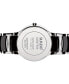 ფოტო #3 პროდუქტის Watch, Women's Swiss Centrix Diamond Accent Stainless Steel and Black Ceramic Bracelet 28mm R30935712