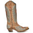 Фото #1 товара Corral Boots Heart And Wings Embroidery Studded Snip Toe Cowboy Womens Brown Ca
