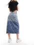 Фото #9 товара Tommy Jeans claire denim midi skirt in mid wash