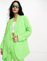 Фото #1 товара JJXX Mary oversized blazer co-ord in green