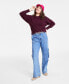 ფოტო #1 პროდუქტის Women's Dolman-Sleeve Crewneck Sweater, Created for Macy's
