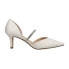 Фото #1 товара Туфли вечерние Nina Brystol с закрытым носком на каблуке для женщин в стиле "белое платье"