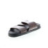 Фото #4 товара Bruno Magli Sicily MB2SICC6 Mens Brown Leather Slip On Slides Sandals Shoes 12