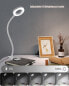 Фото #4 товара Eyocean LED Clamp Reading Lamp with Flexible Swan Neck, 3 Modes and 10 Dimming Levels, Eye Care Light for Home and Office, CE Adapter Included, 7 W [Energy Class G]