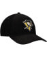 ფოტო #3 პროდუქტის Men's Black Pittsburgh Penguins Corduroy Chain Stitch Adjustable Hat