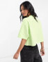 Barbour International Galica boxy tee in lime