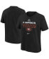 ფოტო #1 პროდუქტის Big Boys Black San Francisco 49ers Super Bowl LVIII Team Logo Lockup T-shirt