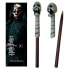 NOBLE COLLECTION Harry Potter Death Eater Skull Wand +Bookmark Pen