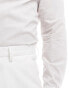 ASOS DESIGN wide fit suit trousers in white