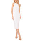 ფოტო #1 პროდუქტის Women's Eyelet Knit Midi Tank Dress