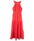 ფოტო #2 პროდუქტის Big Girls Clip Dot Maxi Dress with Owl Necklace