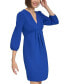 Women's Empire-Waist 3/4-Sleeve Dress