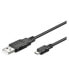 Фото #1 товара Wentronic USB micro-B 180 - 1.8m - 1.8 m - Micro-USB B - USB A - Male/Male - Black