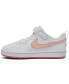 Фото #5 товара Кроссовки Nike Little Girls' Court Borough Low RecraftFastening Strap Casual Sneakers