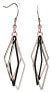 Three-color steel earrings