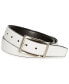 Фото #1 товара Men's Black and White Reversible Belt