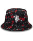 Фото #1 товара Men's Black Manchester United Floral Print Bucket Hat
