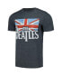 Фото #2 товара Men's and Women's Gray The Beatles Distressed British Flag T-shirt