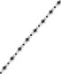 ფოტო #1 პროდუქტის Diamond Accent Marquise Link Bracelet in Silver-Plate