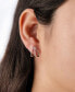 ფოტო #2 პროდუქტის Clear Cubic Zirconia Post Earrings