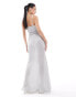 Фото #4 товара ASOS DESIGN cami strappy sequin maxi dress in silver